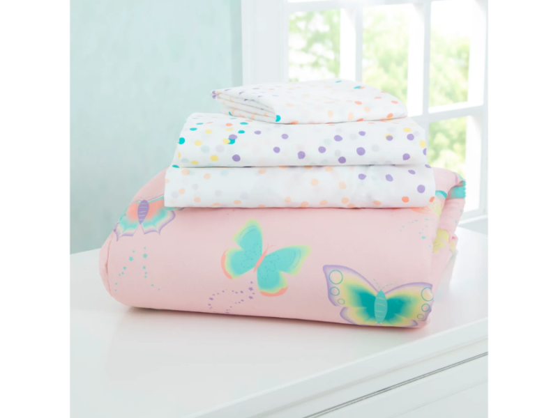 Girls 4-Piece Toddler Bedding Set