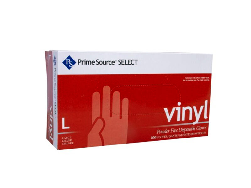 Prime Source Select Clear Large Disposable Vinyl Gloves, 1000 Gloves