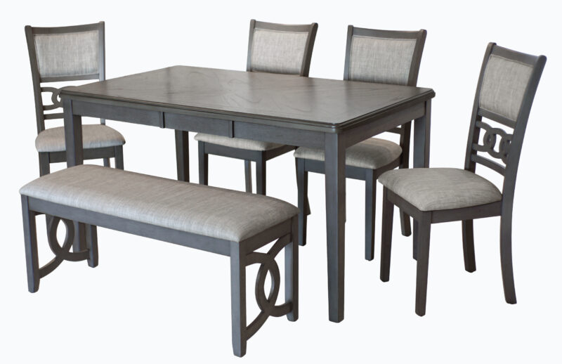 Rectangular Dinning Ser /w Bench 350-HT
