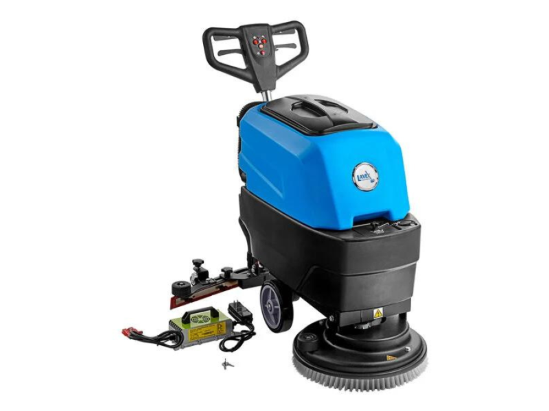 Cordless Walk Behind Disc Floor Scrubber with Scrub Brush - 9 Gallon 2179-WB