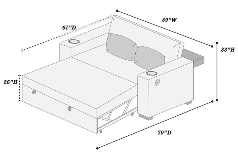 Convertible Sofa BS-359 - Image 2