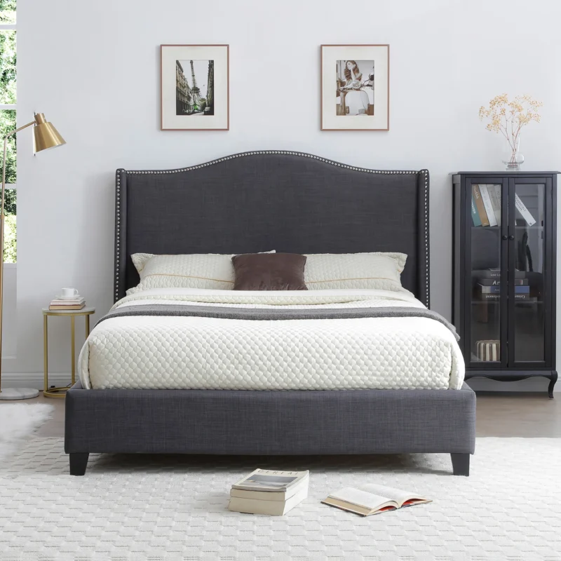 Curve headboard Bed - WP