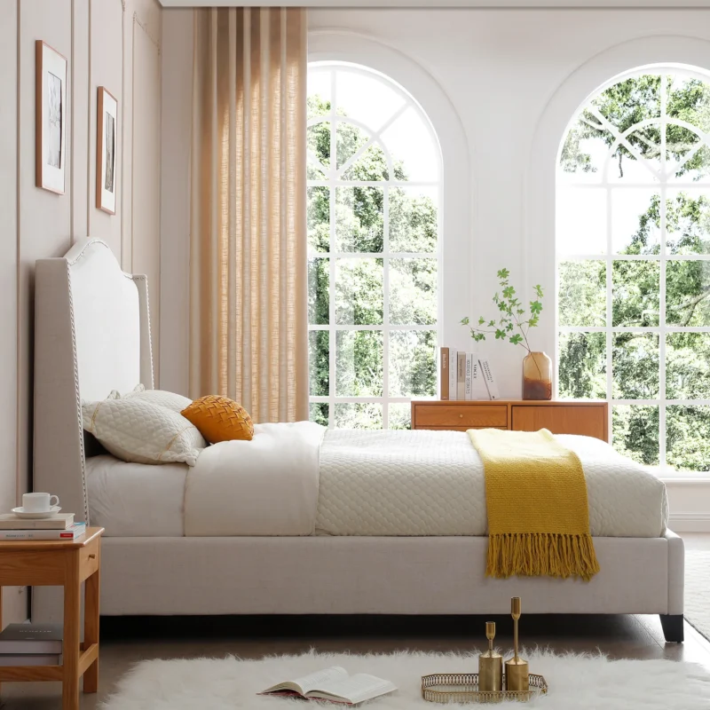 Curve headboard Bed - WP - Image 2