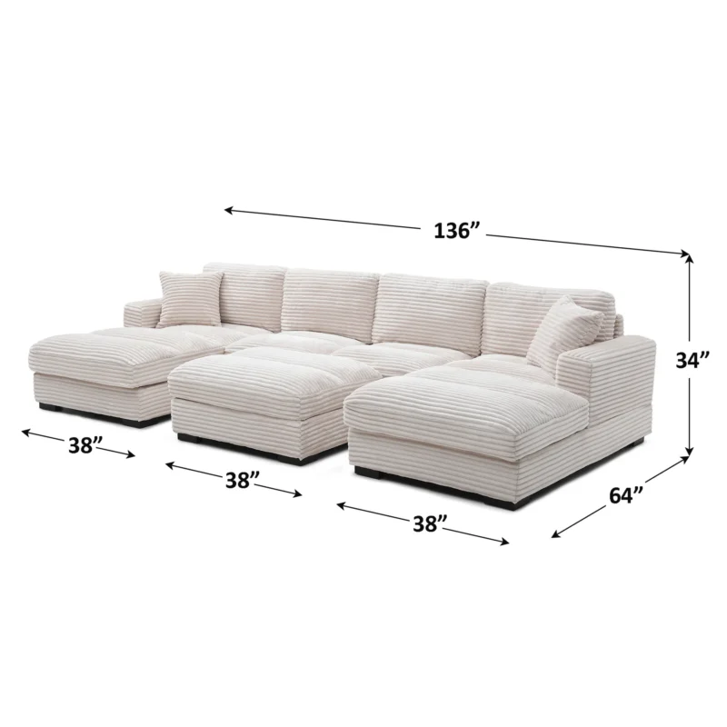 Double Chaise Sectional - WP - Image 2