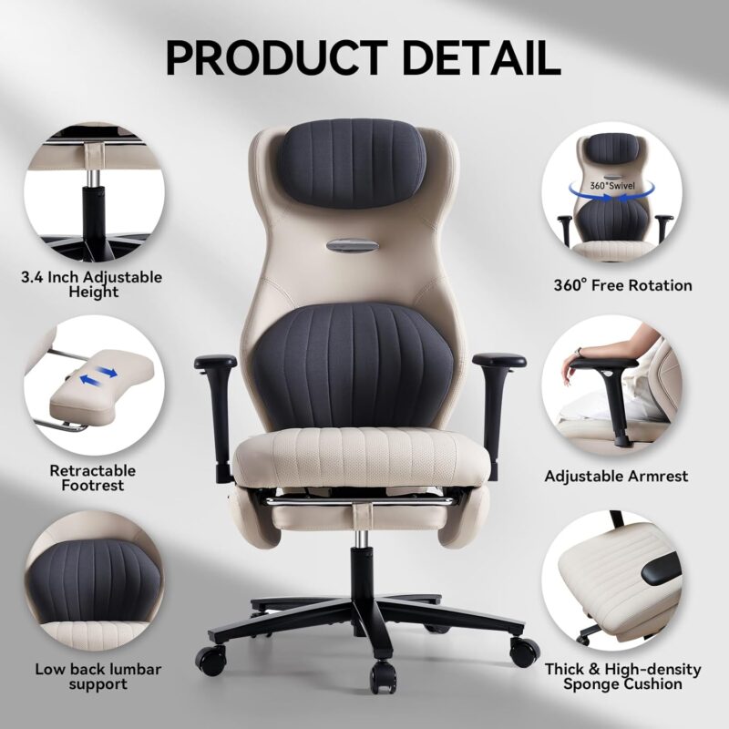 Joyce Ergonomic Reclining Office Chair - Image 2